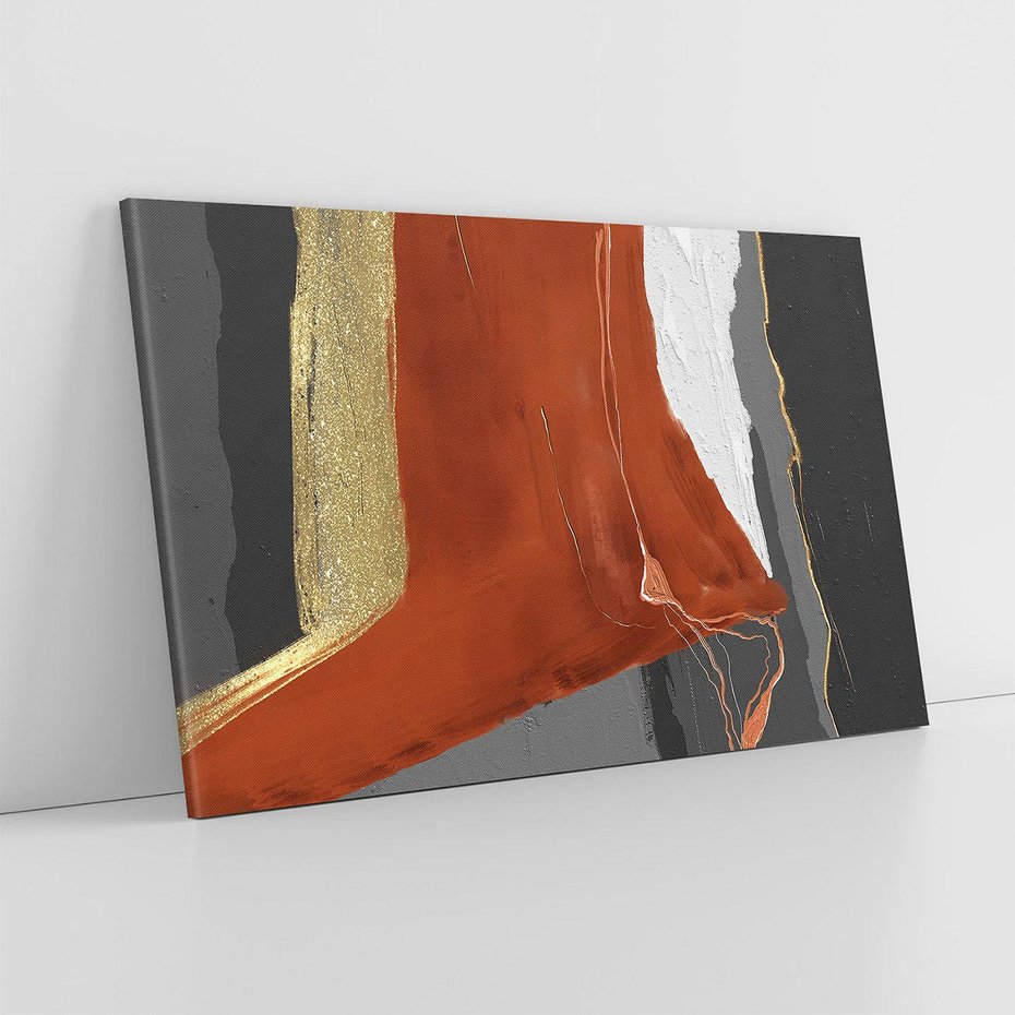 Obraz na płótnie 120x80 - Abstrakcyjna impresja - abstrakcja, nowoczesny