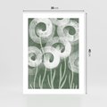 Plakat bez ramy 30x40 - Spokojne Plamy Natury - zielony plakat, roślinne motywy