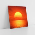 Obraz na płótnie 40x40 - Słońce nad morzem - słońce, morze