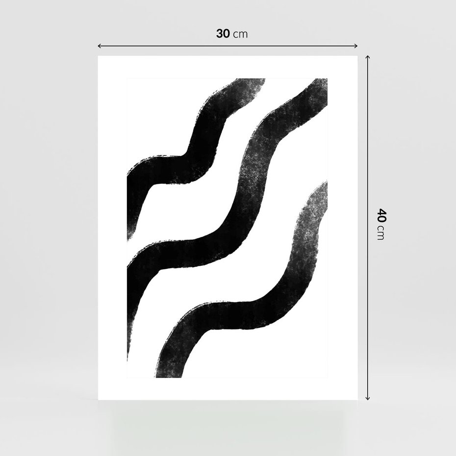 Plakat bez ramy 30x40 - Wibracje Plam - abstrakcja, minimalizm