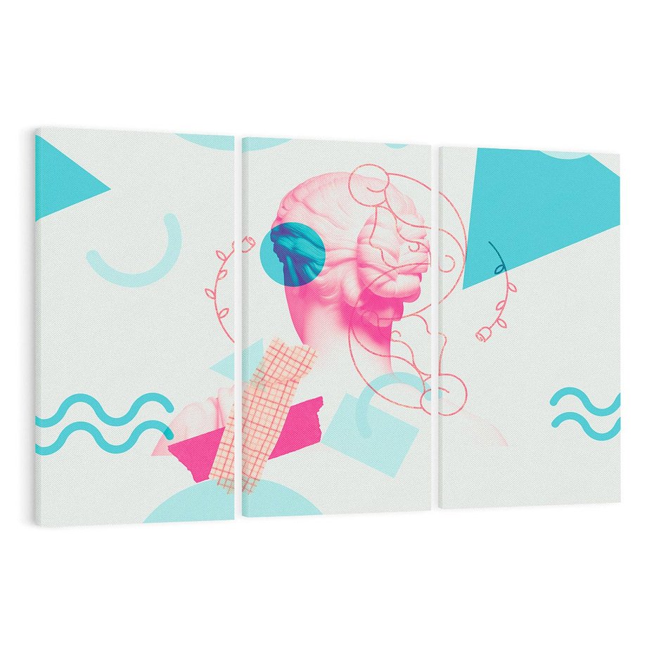 Obraz na płótnie 120x80 - Sztuka w Różach - nowoczesna sztuka, kolaż ze zdjęć