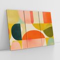 Obraz na płótnie 120x80 - Eklektyczne Oblicza - geometryczne kolorowe kształty, eksplozja kolorów