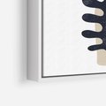 Obraz w ramie 50x50 - Opowieść Przenikających Energii - inspiracja mattise, abstrakcja - rama biała