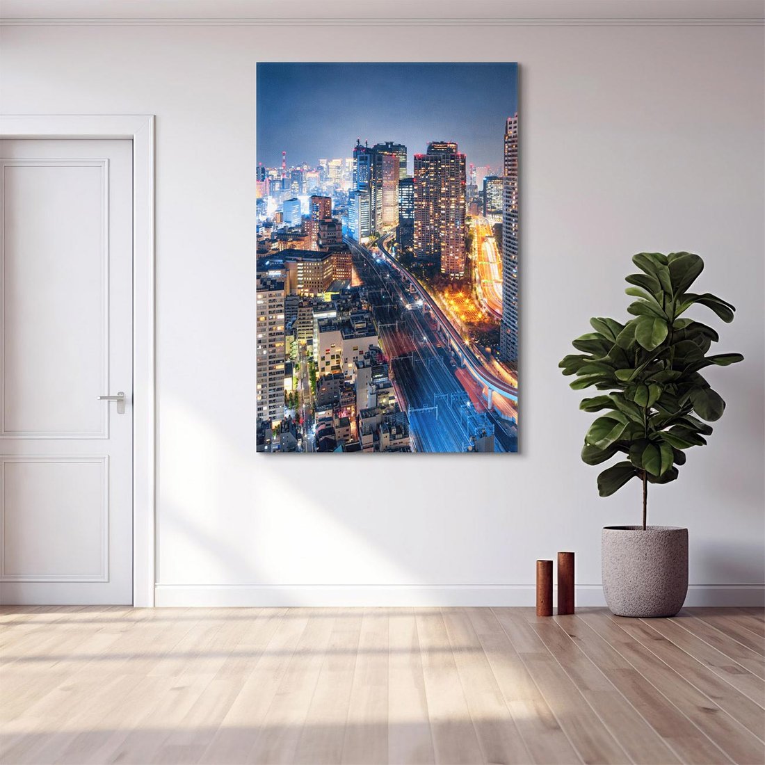 Obraz na płótnie 50x70 - Błyskawica w Azji - Tokio, Japonia