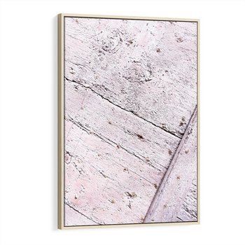 Obraz w ramie 80x120 - Nowoczesna Elegancja - beton, struktura - rama drewno