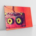 Obraz na płótnie 120x80 - Kaseta - Muzyka Retro - kaseta, muzyka