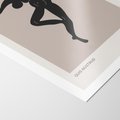 Plakat bez ramy 30x40 - Modernistyczna Wizja - plakat modern, czarna postać