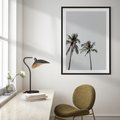 Plakat bez ramy 30x40 - Tropikalny Raj: Palmy i Niebo - palmy, niebo