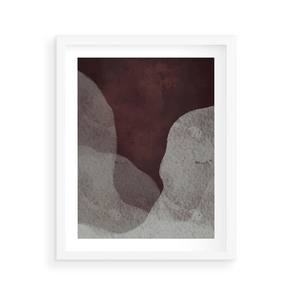 Plakat w ramie 40x50 - Zaklęte Zaburzenia - mroczny plakat, nowoczesne wnętrza - rama biała