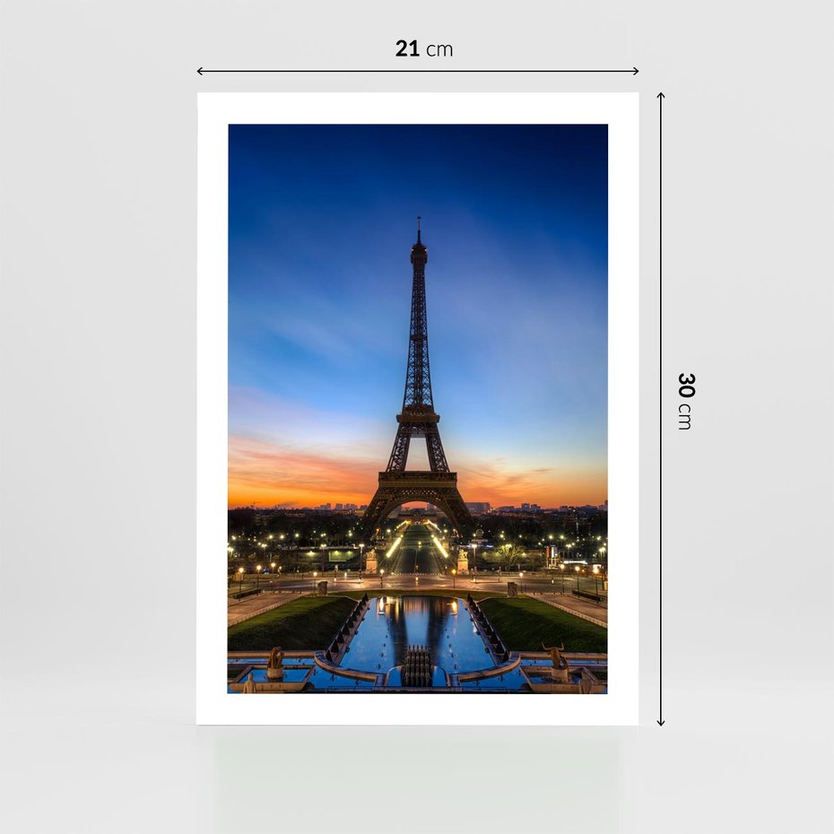 Plakat bez ramy 21x30 - Wieża Eiffla w Innej Odsłonie - wieża, Eiffla