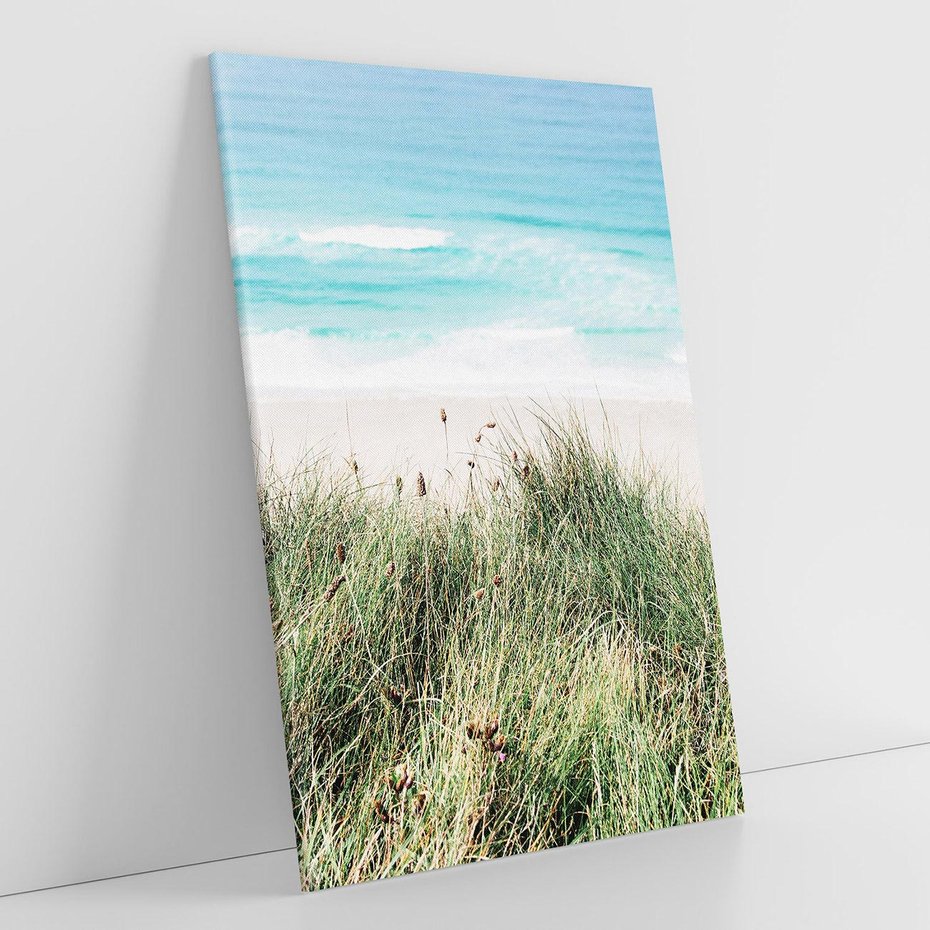 Obraz na płótnie 70x100 - Harmonia Natury - widok z wydm, wydmy porośnięte trawami
