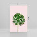 Obraz na płótnie 80x120 - Egzotyczna Roślinność - liście, monstera