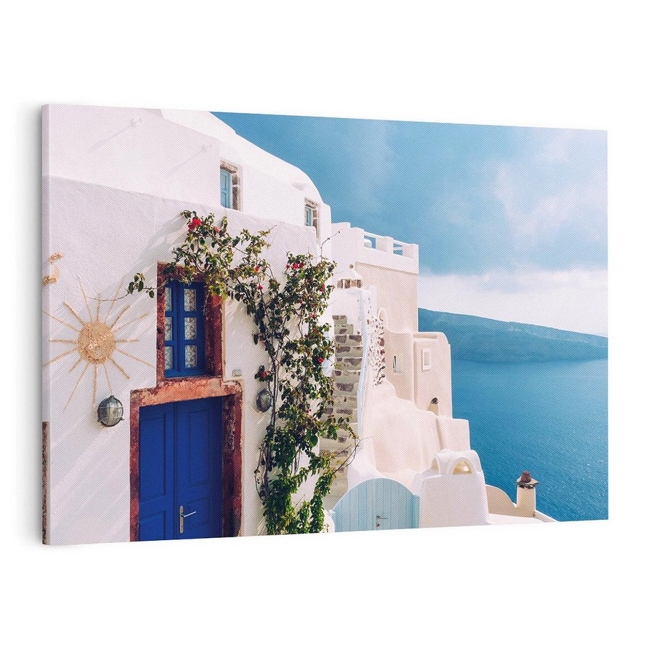 Obraz na płótnie 100x70 - Urok Greckiej Wyspy - Santorini, Grecja