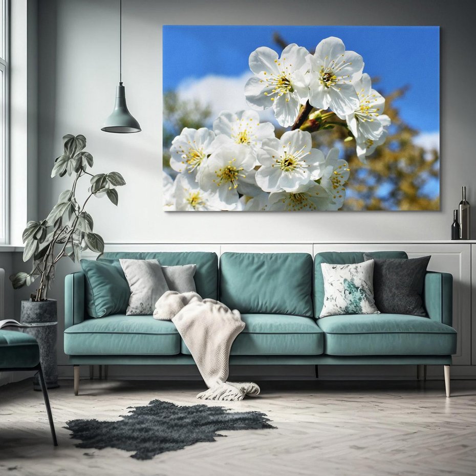 Obraz na płótnie 100x70 - Kwiatowa harmonia natury - kwiat, kwiaty