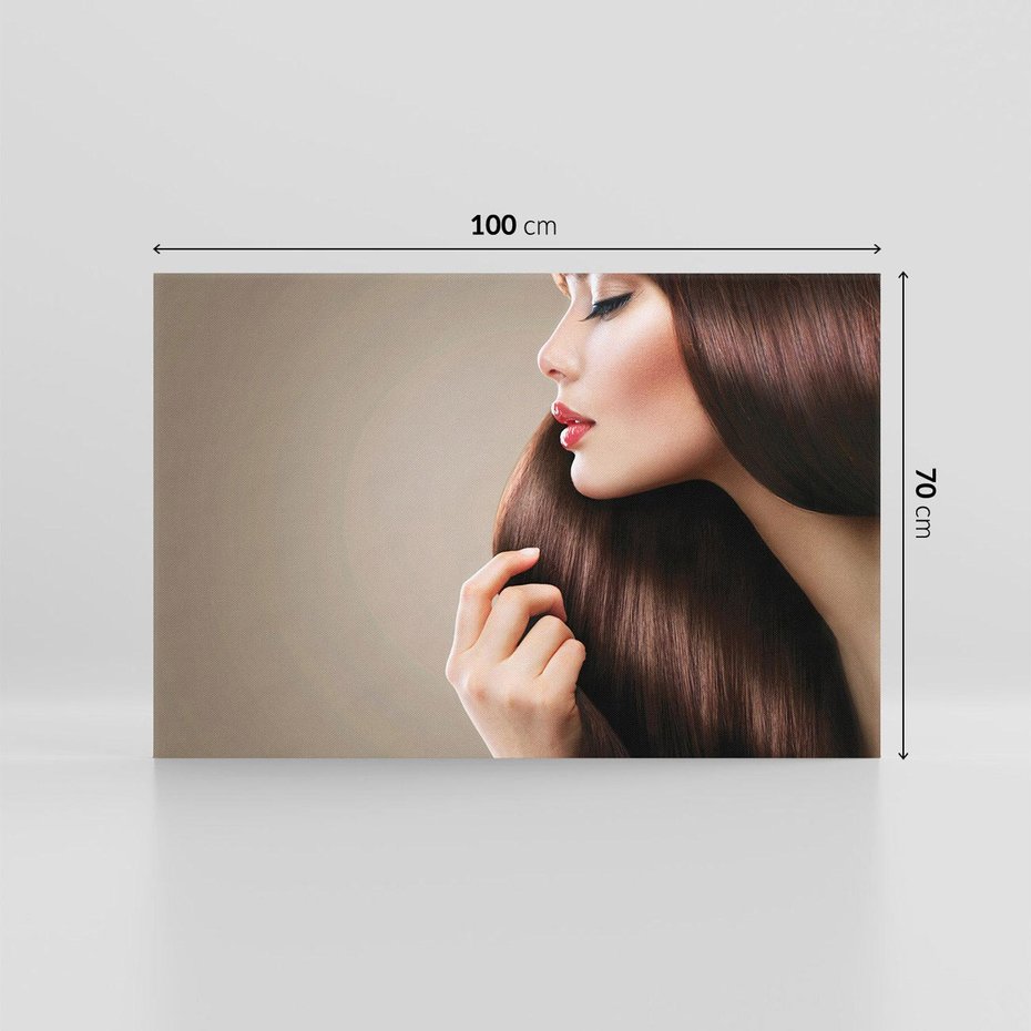 Obraz na płótnie 100x70 - Piękno fryzury - włosy, fryzura