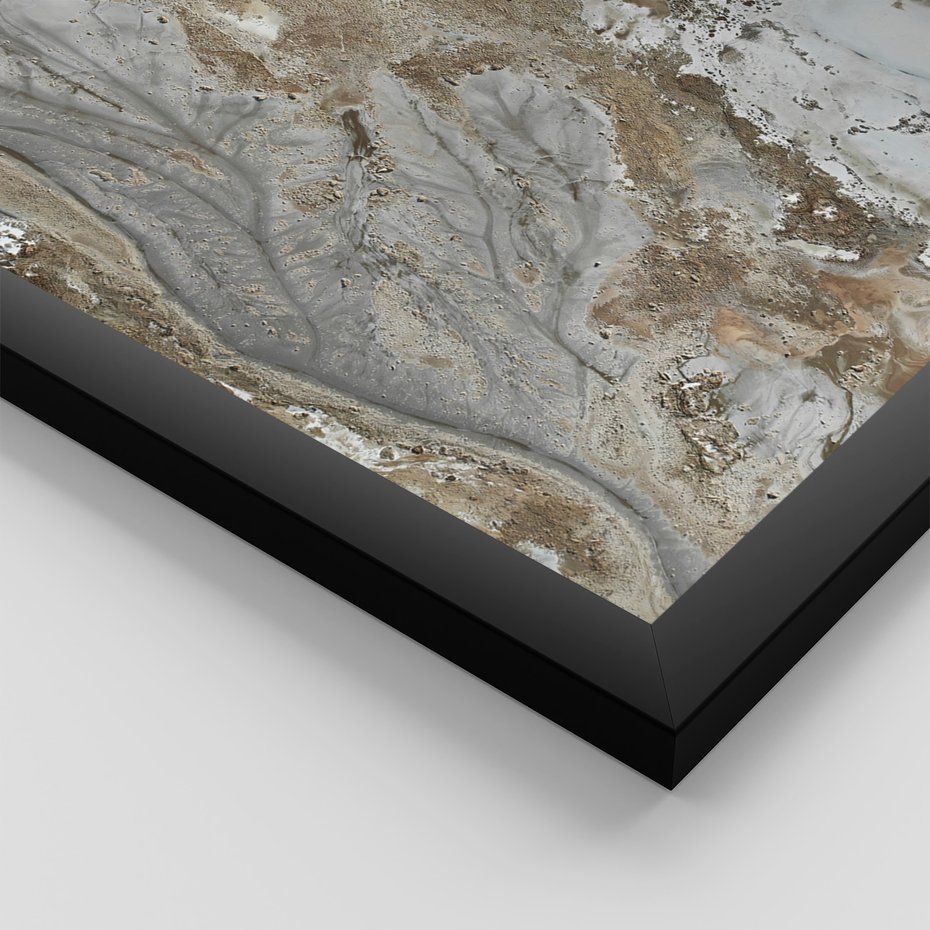 Zestaw obrazy w ramie 40x50 galeria - Minimalizm, beż, boho, suche - rama czarna