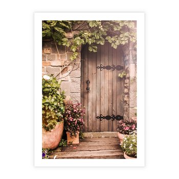 Plakat bez ramy 40x50 - Stare drzwi pełne historii - drzwi, stare