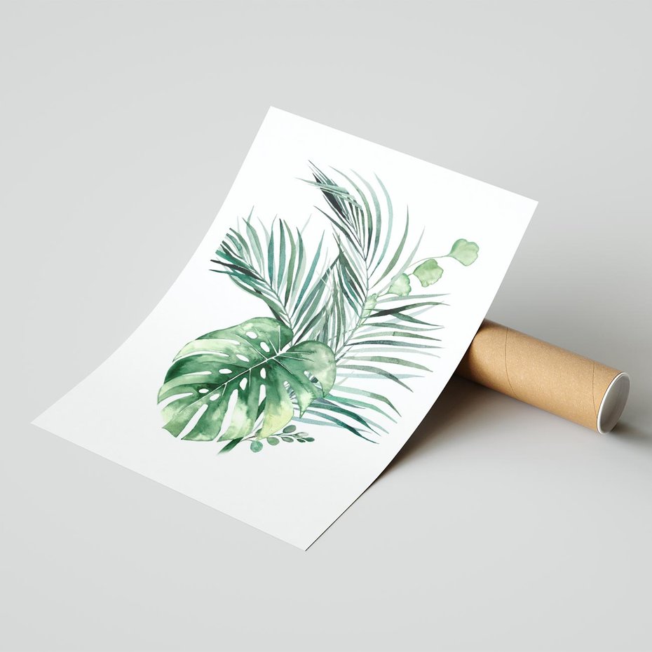 Plakat bez ramy 50x70 - Przyjemność Złotej Natury - złote, liście