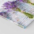 Obraz na płótnie 50x50 - Urok lawendowych pól - lawenda, kawiaty