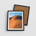 Plakat w ramie 40x50 - Piasek pustyni wędruje - pustynia, piasek - rama czarna