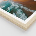 Plakat w ramie 50x70 - Z Lotu Ptaka - fotografia, plaża - rama drewno