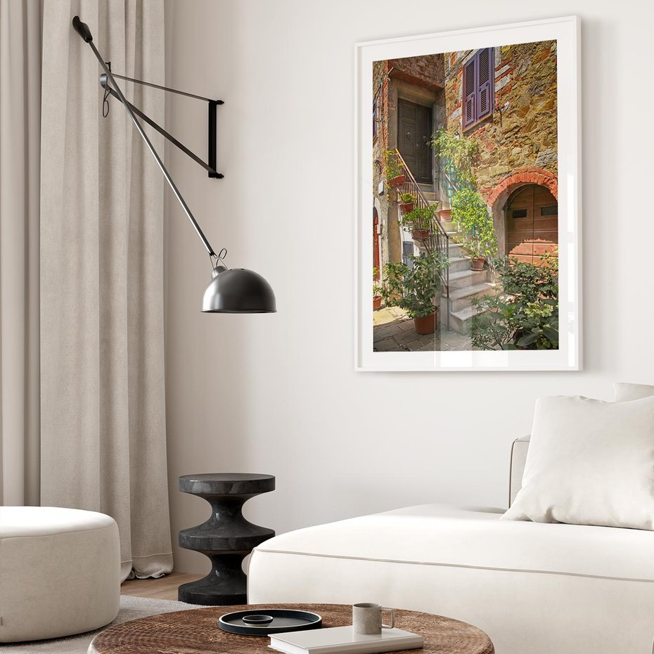 Plakat bez ramy 30x40 - Wznies się na wyżyny - schody, perspektywa