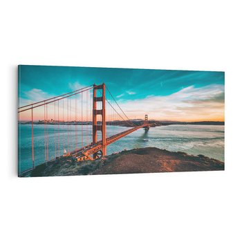 Obraz na płótnie 120x60 - Złoty Gate: majestatyczny most Ameryki - Golden Gate, most