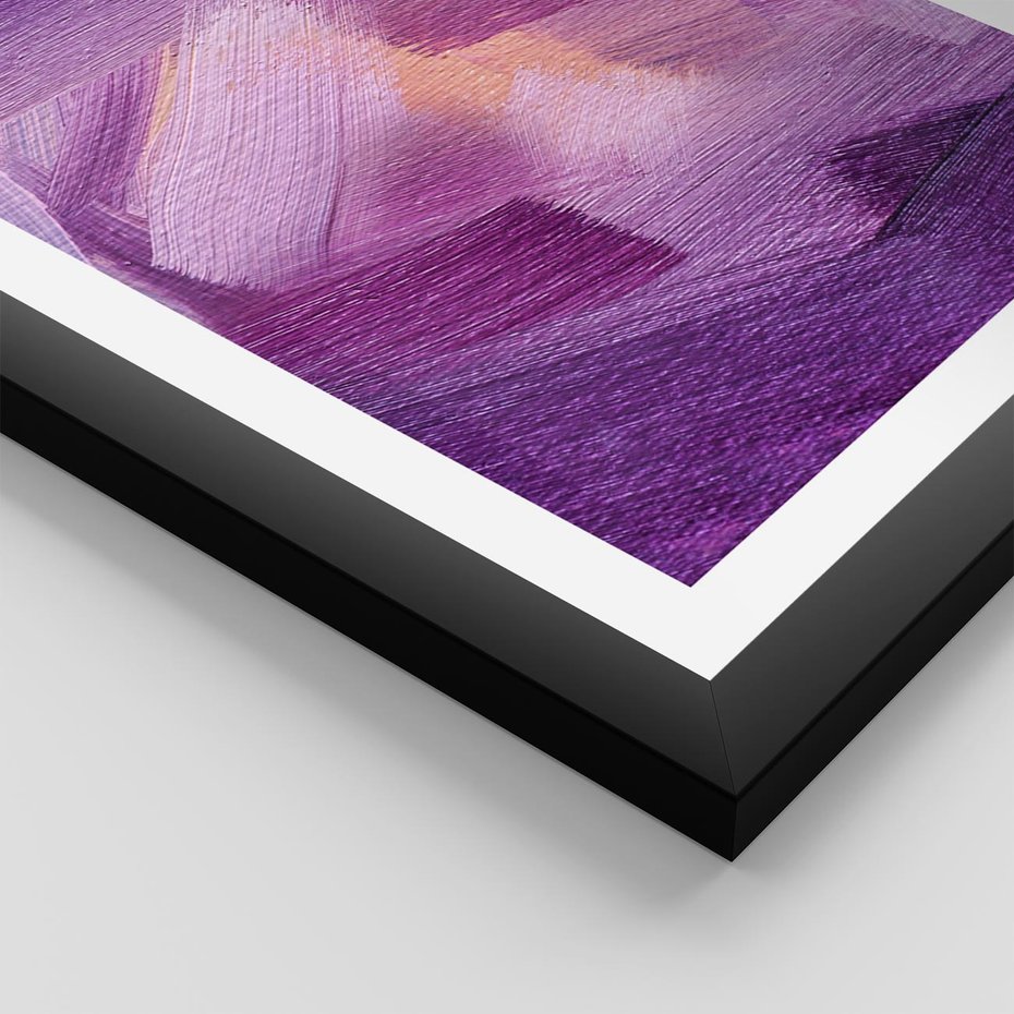 Plakat w ramie 30x40 - Abstrakcyjna gra kolorów - abstrakcja, akwarela - rama czarna