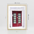 Plakat w ramie 30x40 - Retro Przez Drzwi - drzwi, retro - rama drewno