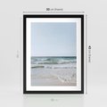 Plakat w ramie 30x40 - Spokój nad Brzegiem - plaża, morze - rama czarna
