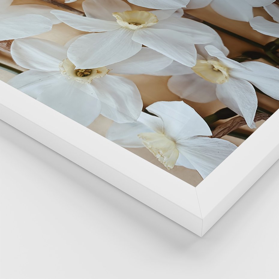 Zestaw obrazy w ramie 40x50 galeria - Kwiaty, moda, nowoczesny - rama biała