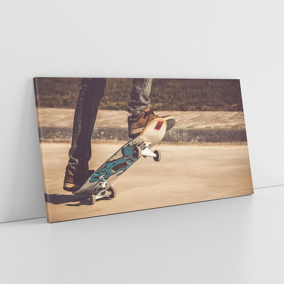 Obraz na płótnie 120x60 - Deskorolkowa Ekstaza Sportu - deskorolka, skateboard