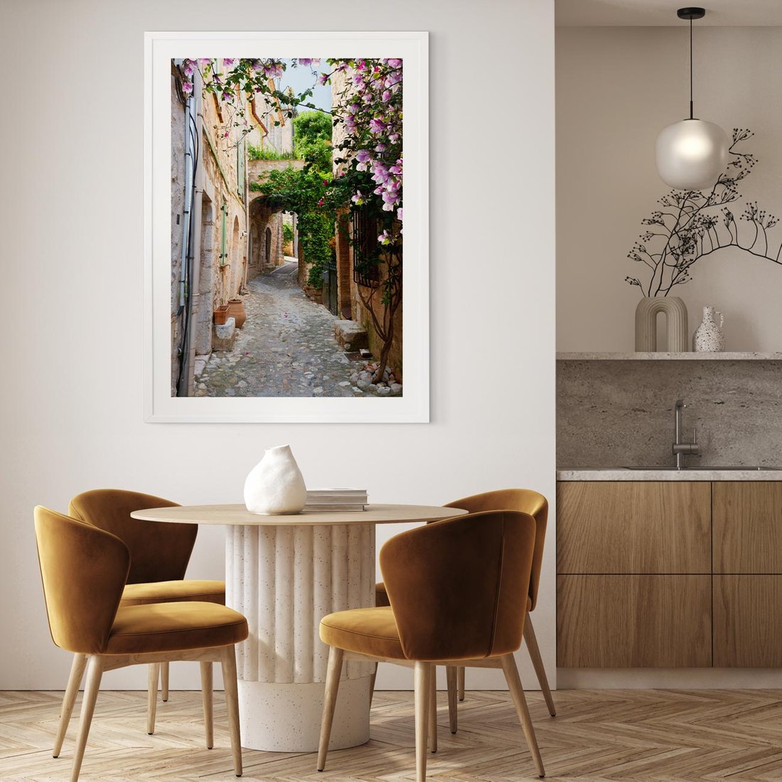 Plakat bez ramy 50x70 - Ścieżka W Nieskończoność - uliczka, perspektywa