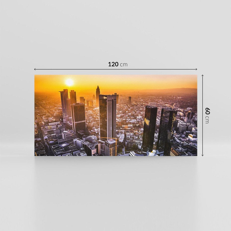 Obraz na płótnie 120x60 - Magiczny Frankfurt - miasto kontrastów - Frankfurt, Niemcy