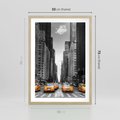 Plakat w ramie 50x70 - Wibracje Nowego Jorku - miasto, Nowy Jork - rama drewno