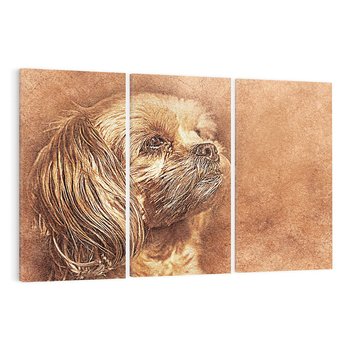 Obraz na płótnie 120x80 - Sztuka abstrakcyjna: Pies - pies, sztuka