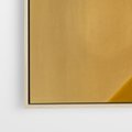 Obraz w ramie 70x50 - Harmonia migoczących ognisk - intensywne ciepłe kolory, słoneczny żółty - rama drewno