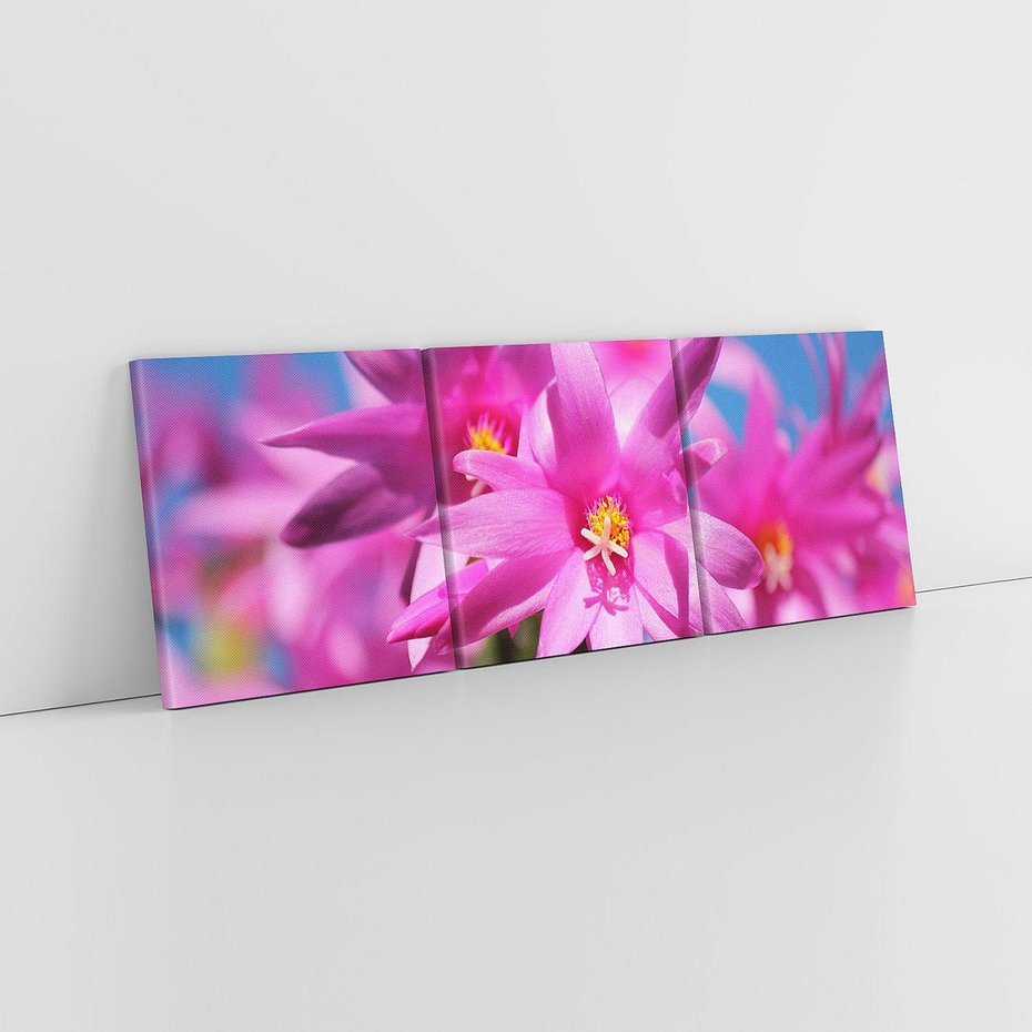 Obraz na płótnie 120x40 - Kwiatowy urok - kwiat, kwiaty