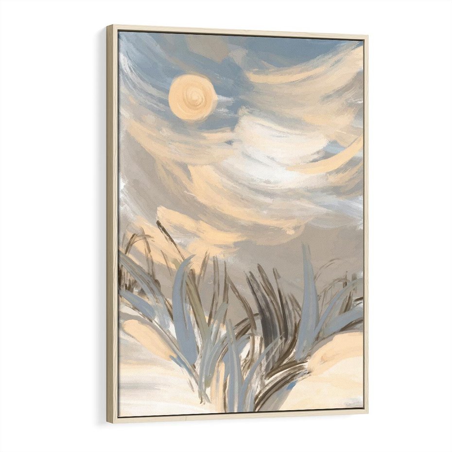 Obraz w ramie 70x100 - Światłości Taniec - akwarela, obraz - rama drewno