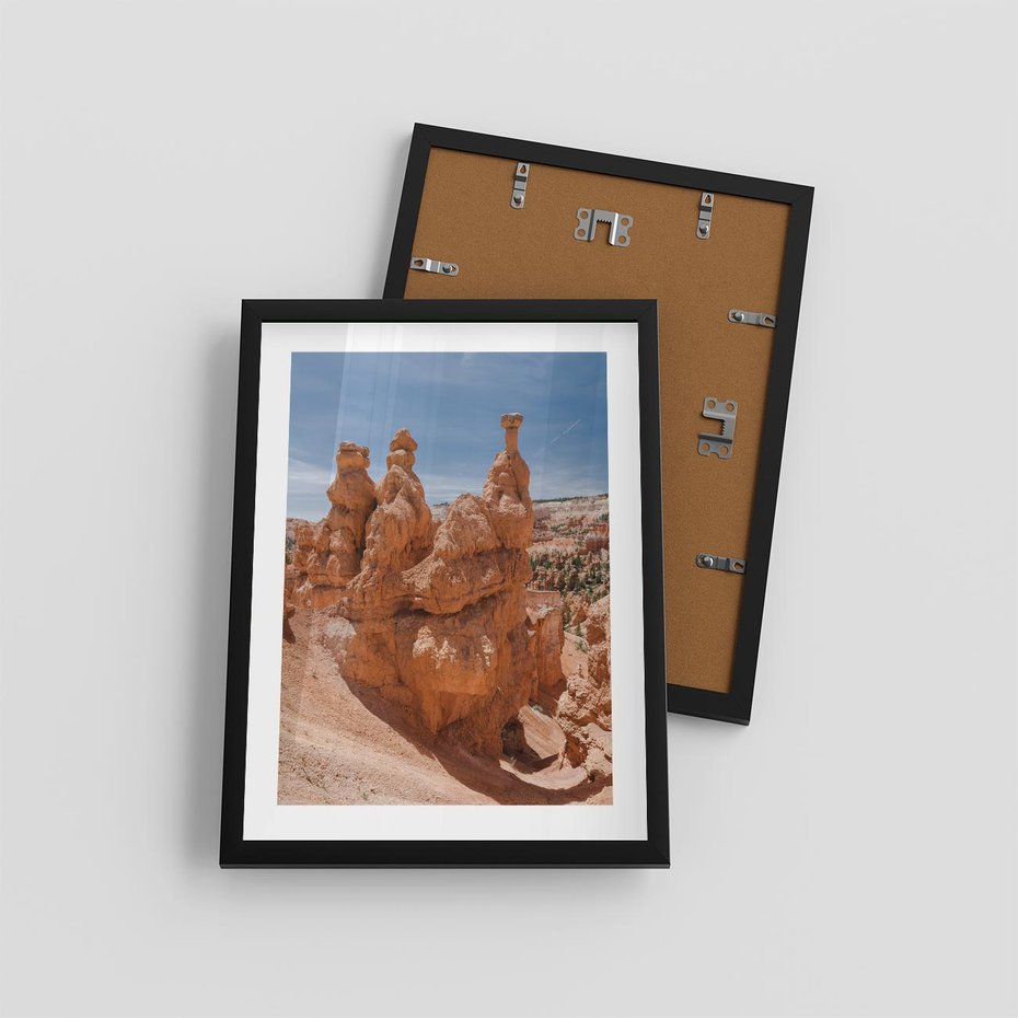 Plakat w ramie 30x40 - Spektakularne Formacje Naturalne - kanion, pustynia - rama czarna