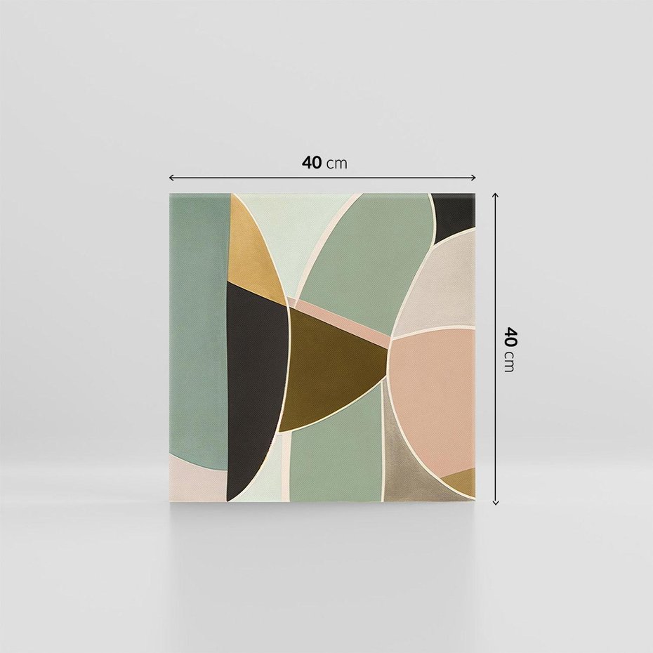 Obraz na płótnie 40x40 - Abstrakcyjne Pudry - abstrakcyjne kształty, plamy