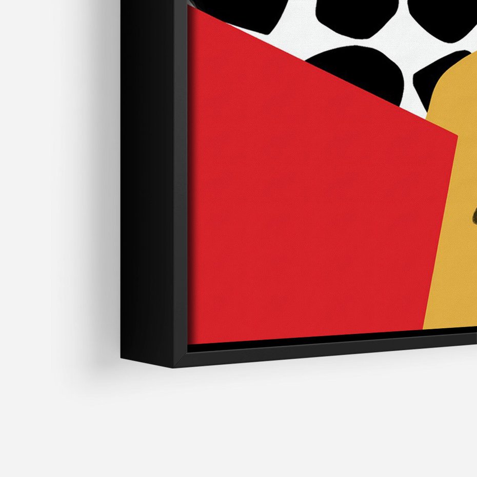 Obraz w ramie 70x100 - Księga Form i Plam - abstrakcyjna kompozycja, różne tekstury - rama czarna