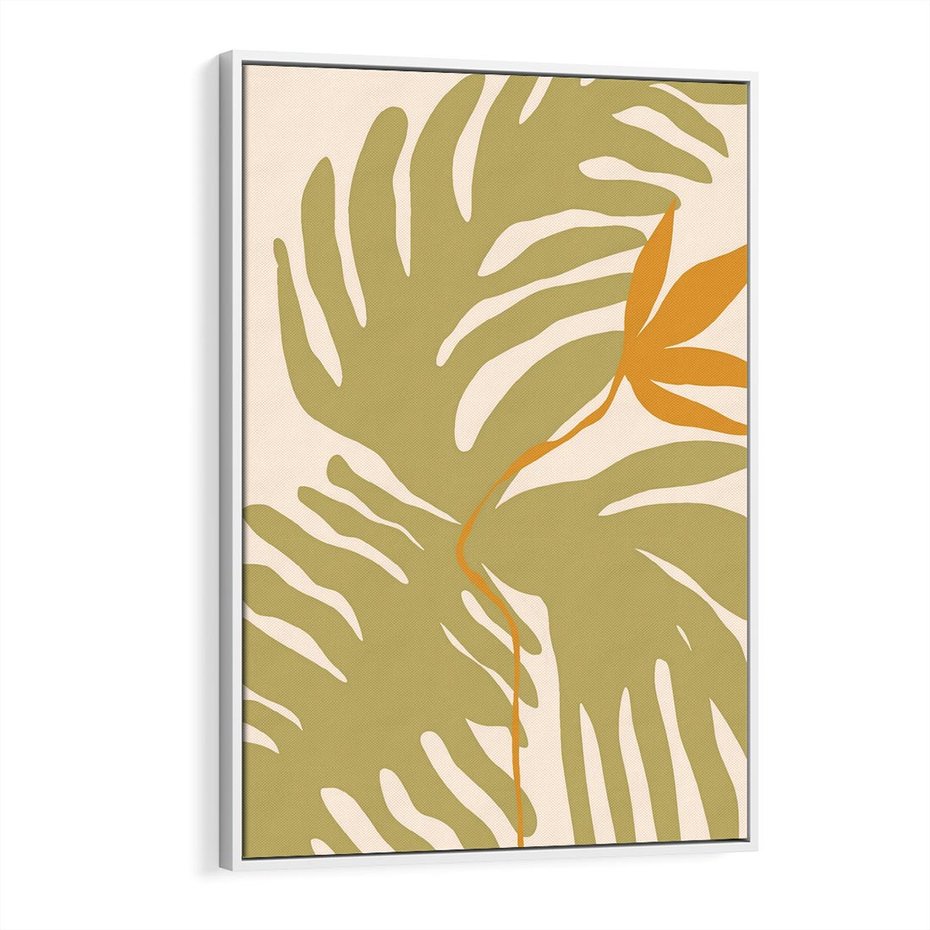 Obraz w ramie 70x100 - Konturem Zmiękczane - minimalistyczny obraz, nowoczesny - rama biała