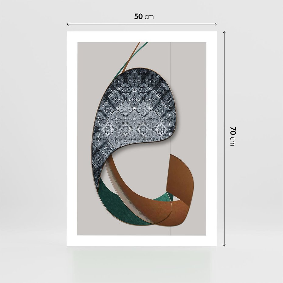 Plakat bez ramy 50x70 - Abstrakcyjne Światy Geometrii - nowoczesny, geometryczny