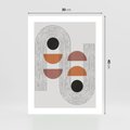 Plakat bez ramy 30x40 - Nowoczesna Abstrakcja - geometria, grafika