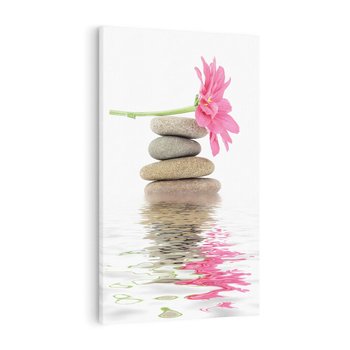 Obraz na płótnie 70x100 - Kwiatowe japońskie spa - japońskie, spa