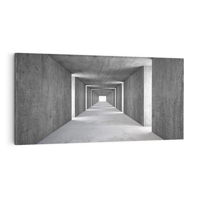 Obraz na płótnie 100x50 - Abstrakcyjna głębia - 3D, tunel