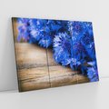 Obraz na płótnie 120x80 - Kwiatowy niebieski: Subtelność natury - kwiaty, niebieski