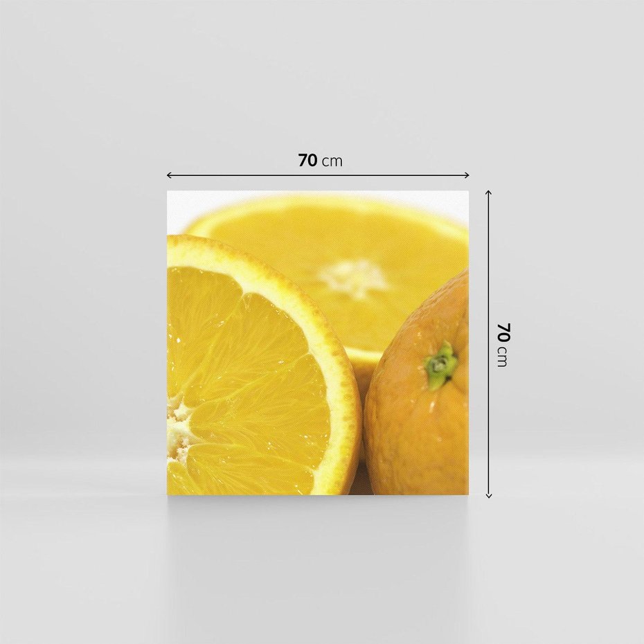 Obraz na płótnie 70x70 - Cytrusy Żywy Zapach Energii - cytruny, owoce