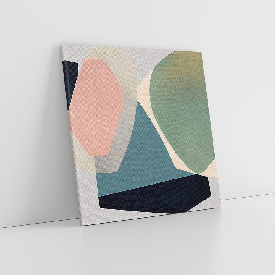 Obraz na płótnie 60x60 - Szare Tło Plam - abstrakcyjne plamy, kształty